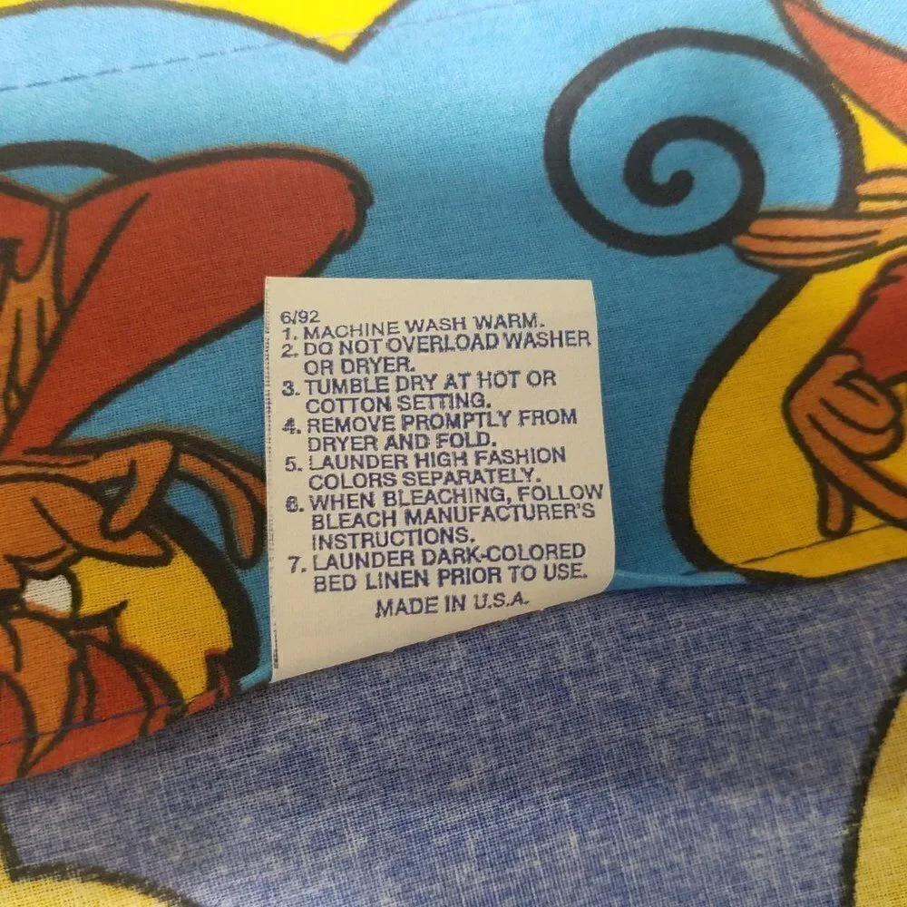 Vintage 1992 Disney Aladdin Valance Capuchin Sidekick Abu USA Made 78